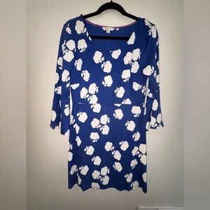 Boden Miriam Jersey Tunic Bell 3/4 Sleeve Floral, Above Knee Length Dress size 8